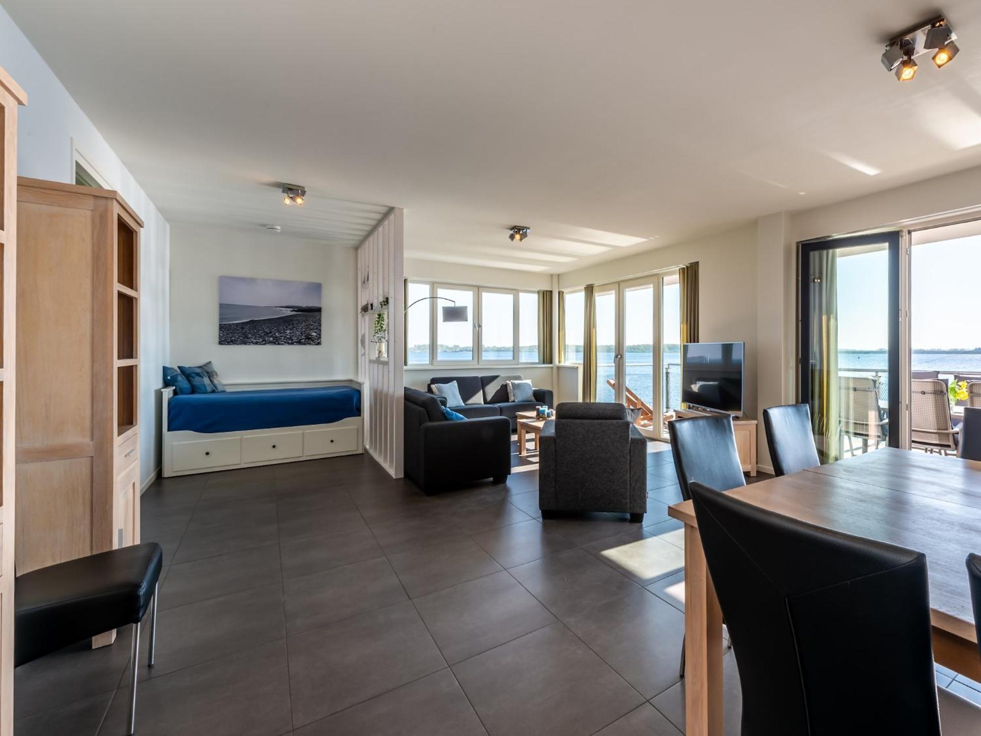 Ferienwohnung Waterfront Penthouse With Roof Terrace And Private Jetty Kamperland Exterior foto