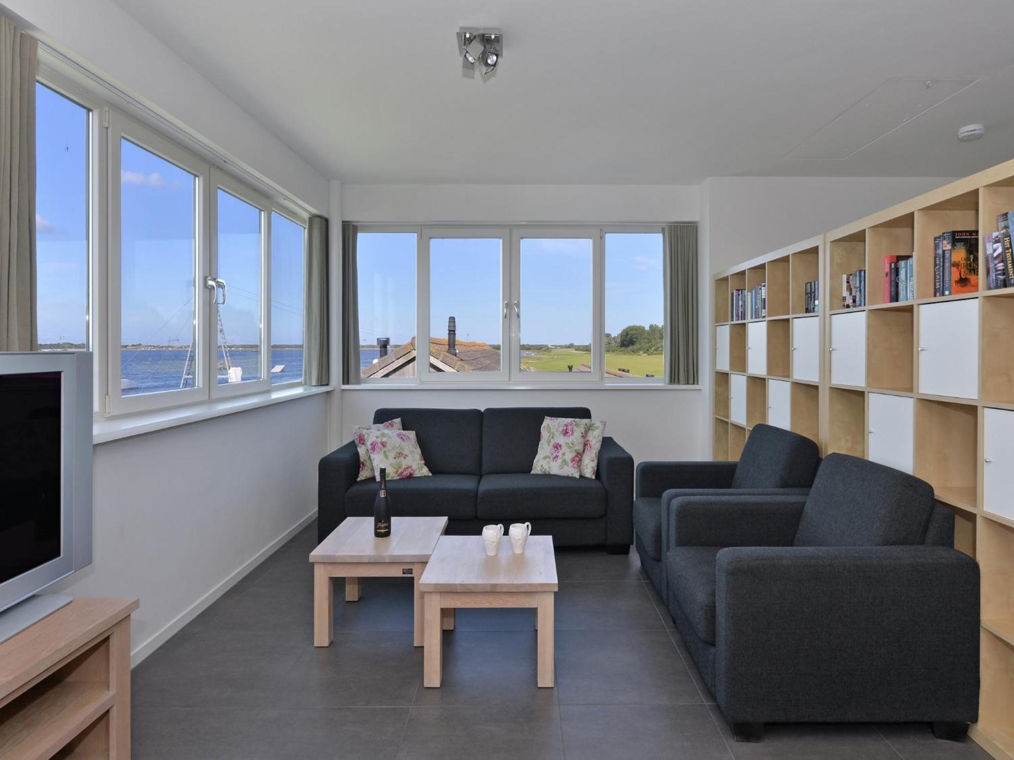 Ferienwohnung Waterfront Penthouse With Roof Terrace And Private Jetty Kamperland Exterior foto